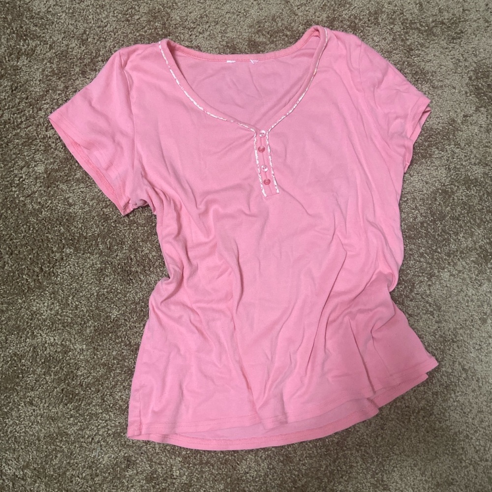 pink comfy y2k t-shirt